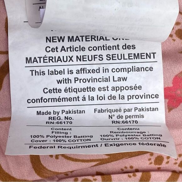 NWT New Two (2) Anthropologie Averill Organic Cotton Printed Euro Pillow Shams - Picture 10 of 10